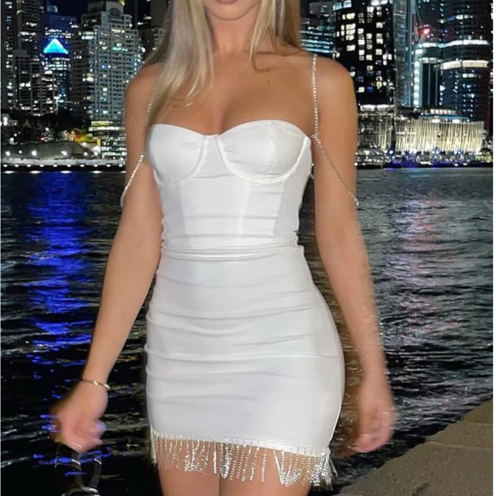 White Fox Mini White Dress
